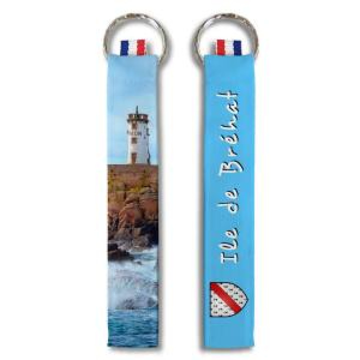 Porteclés allover Phare du Paon Île de Bréhat Blanc Taille unique