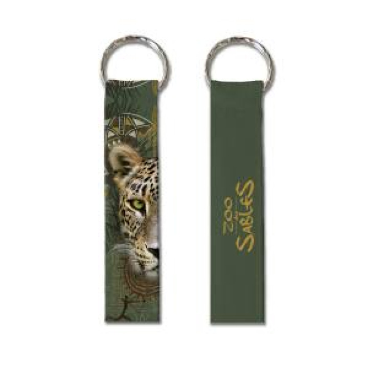 Porteclés allover Porte Clefs Léopard Intemporel Zoo des Sables dOlonne Blanc Taille unique