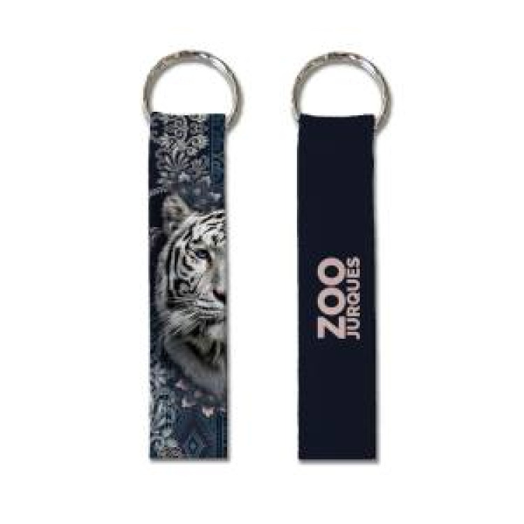 Porte-cl&eacute;s all-over Porte Clefs Tigre Blanc Intemporel Zoo de Jurques Blanc Taille unique