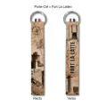 Porte-cl&eacute;s all-over Sepia Fort La Latte + D&eacute;cor Blanc Taille unique