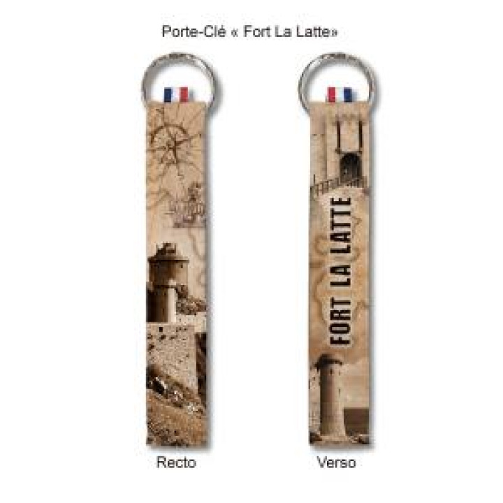 Porteclés allover Sepia Fort La Latte  Décor Blanc Taille unique