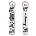 Porte-cl&eacute;s all-over Triskel Fond Blanc Blanc Taille unique