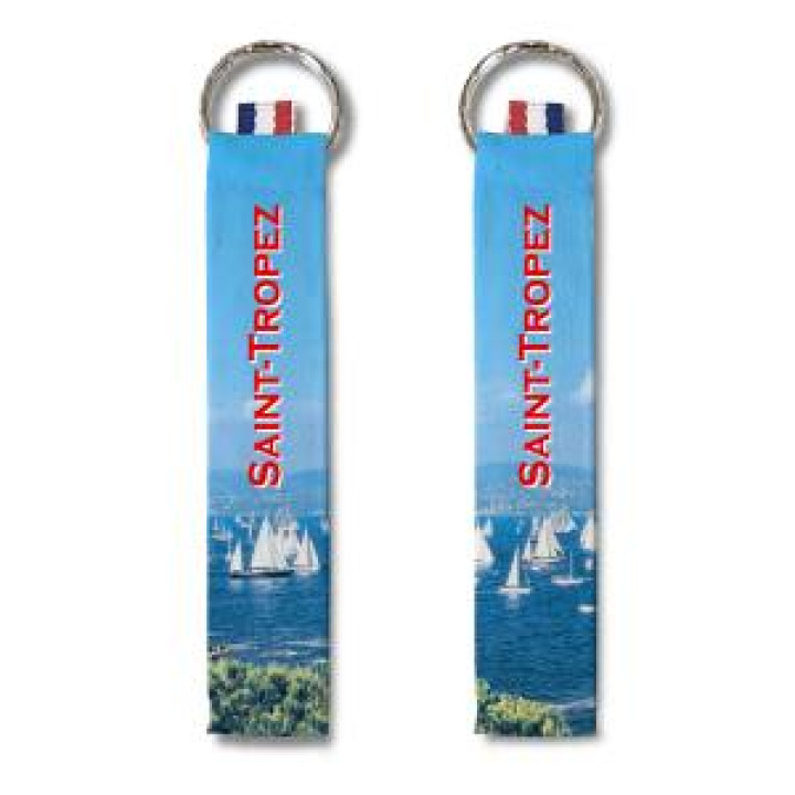 Porteclés allover Voiliers Saint Tropez Blanc Taille unique