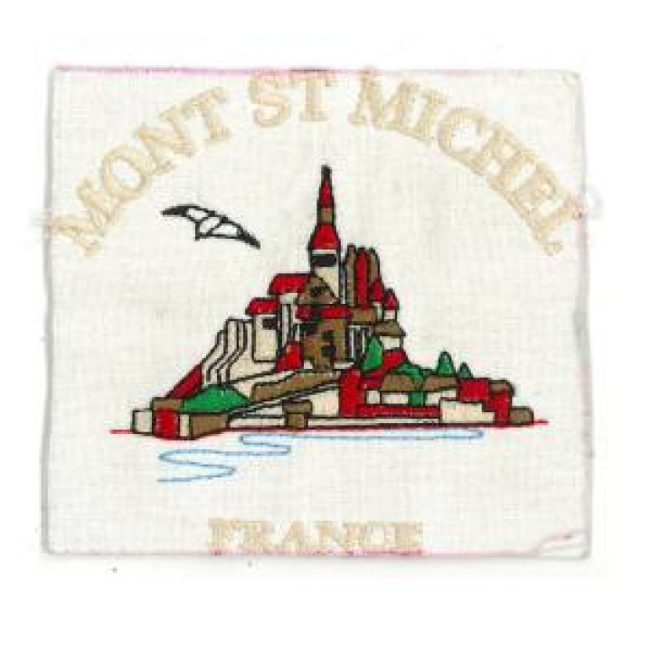 Sac à dos Broderie E290 Ref 10478 Mont Saint Michel Bleu Ciel Taille unique