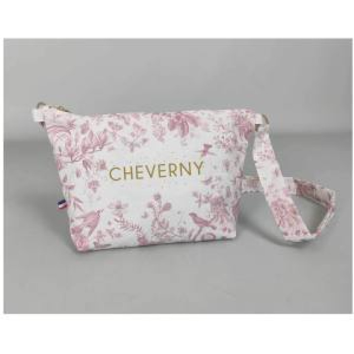 Sac besace allover Toile de Jouy Cheverny Rouge Blanc Taille unique