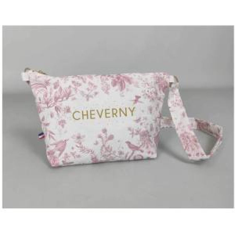 Sac besace all-over Toile de Jouy Cheverny (Rouge) Blanc Taille unique