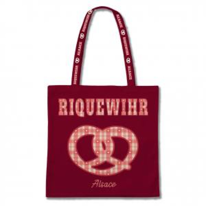 Sac Bretzel Riquewihr Alsace Blanc Taille unique