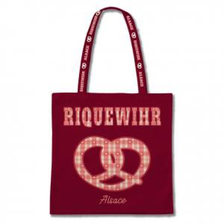 Sac Bretzel Riquewihr Alsace Blanc Taille unique