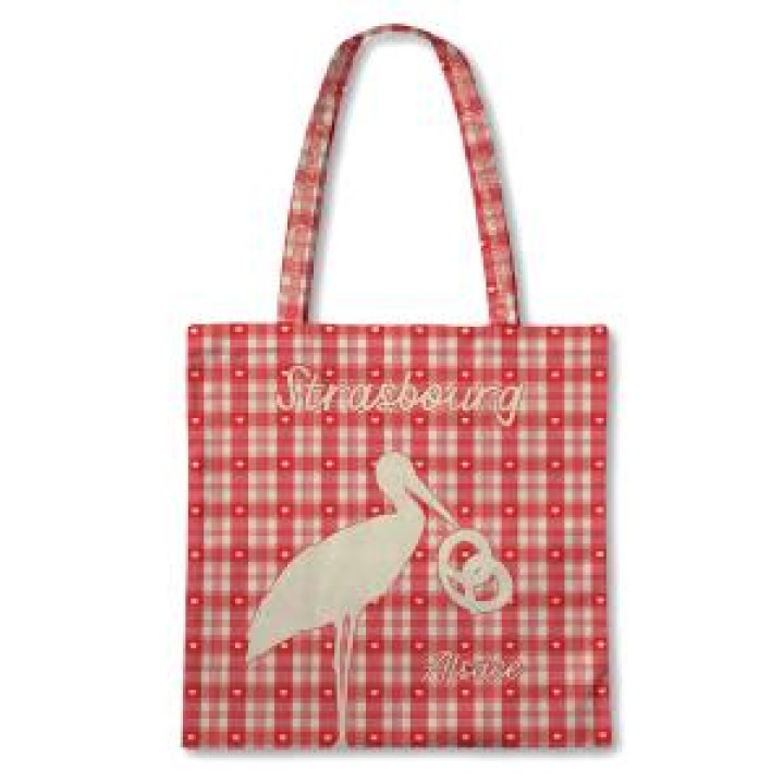 Sac Cigogne Strasbourg Alsace Blanc Taille unique