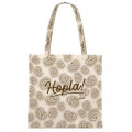 Sac Hopla Semi Bretzel Fond Gris Alsace Blanc Taille unique
