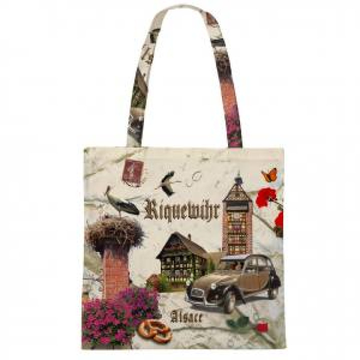 Sac Vue avec 2 CV Riquewihr Alsace Blanc Taille unique