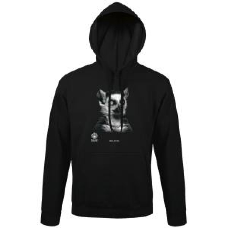 Sweatshirt &agrave; capuche Beloha (Mod&egrave;le Exclusif) Gamme Black Zoo de Thoiry Noir L