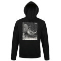 Sweatshirt à capuche bio Rhino Linocut Gamme Black Bioparc Black S