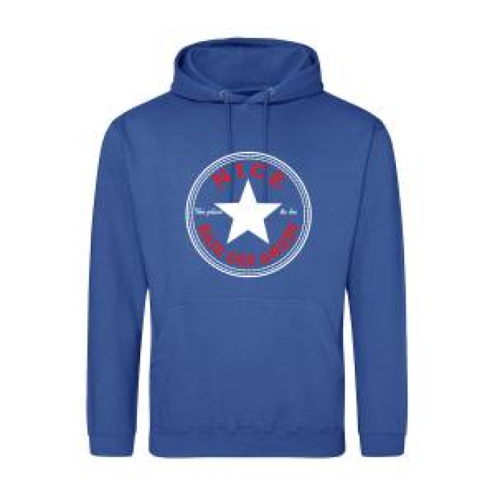 Sweatshirt à capuche Cercle Etoile Nice Baie des Anges Heather Grey M