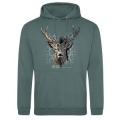 Sweatshirt à capuche Cerf Native Tribes Château de Cheverny Green Moss XS