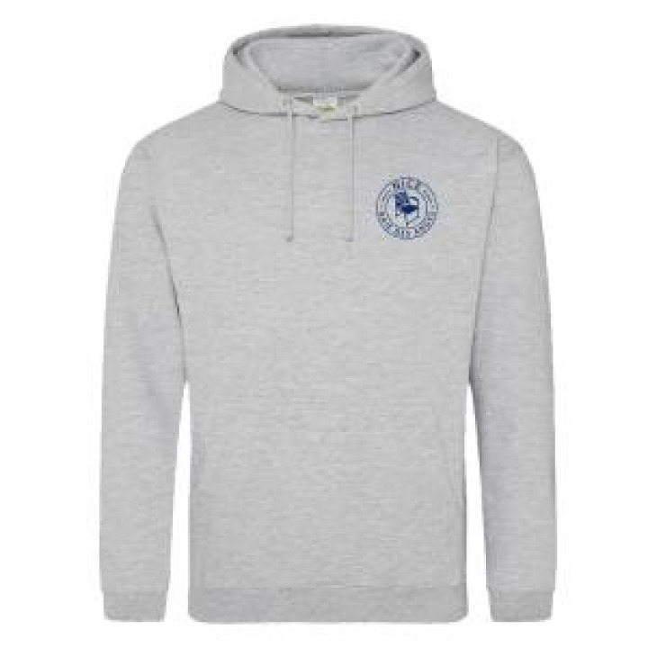 Sweatshirt à capuche E1328 Ref 35489 Nice Baie des Anges dans un Cercle En Blanc sur les Noir et en Marine sur les Gris Black Smoke S