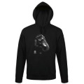 Sweatshirt &agrave; capuche enfant Ben (Mod&egrave;le Exclusif) Gamme Black Zoo de Thoiry Jet Black 7/8 ans