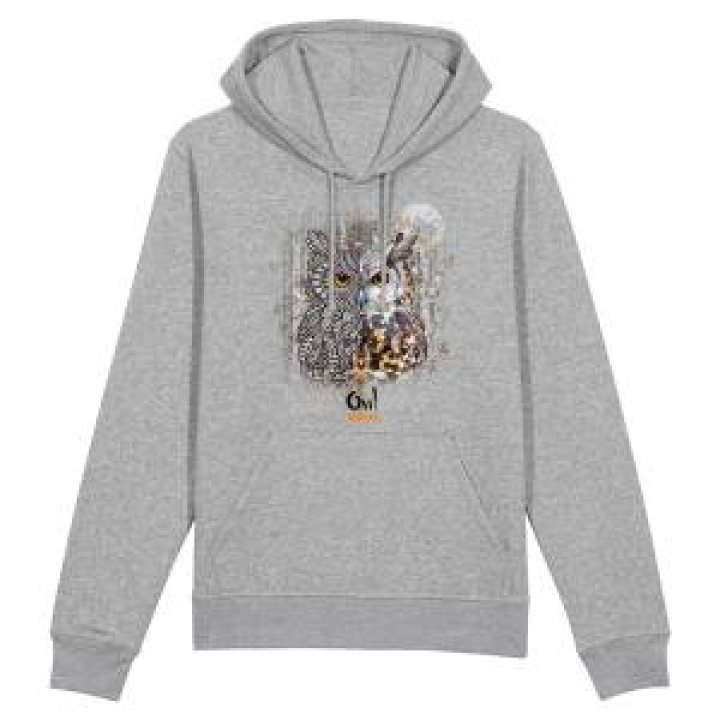 Sweatshirt à capuche enfant Chouette Été Native Tribes Bioparc Forest Green 78 ans