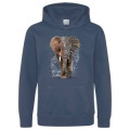 Sweatshirt &agrave; capuche enfant &Eacute;l&eacute;phant Natives Tribes + transfert Col Amn&eacute;ville Jade 7/8 ans