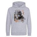 Sweatshirt à capuche enfant Gorille Intemporel Vallée des Singes Heather Grey 7/8 ans