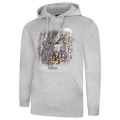 Sweatshirt à capuche enfant Hibou Native Tribes Chambord + transfert Col Chambord Gris Chiné 5/6 ans