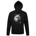 Sweatshirt &agrave; capuche enfant Kiana (Mod&egrave;le Exclusif) Gamme Black Zoo de Thoiry Jet Black 7/8 ans