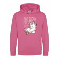 Sweatshirt à capuche enfant Licorne Hellendoorn + transfert Paillette Candyfloss Pink 5/6 ans