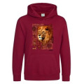 Sweatshirt &agrave; capuche enfant Lion Intemporel Cerza + transfert Col Cerza Red Hot Chili 5/6 ans