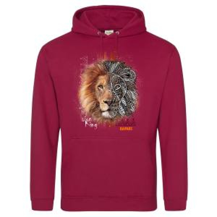 Sweatshirt à capuche enfant Lion Native Tribes Bioparc Dusty Pink 911 ans