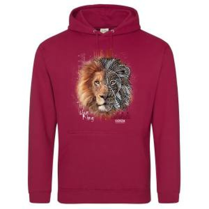Sweatshirt à capuche enfant Lion Native Tribes Cerza  transfert Col Cerza Red Hot Chili 34 ans