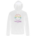 Sweatshirt à capuche enfant Logo Client Vallée D’Ossau 2023 Artic White 3/4 ans