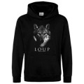 Sweatshirt &agrave; capuche enfant Loup Gamme Black Jet Black 3/4 ans