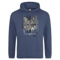 Sweatshirt à capuche enfant Loup Native Tribes Zoo des Sables d’Olonne Airforce Blue 7/8 ans