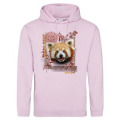 Sweatshirt à capuche enfant Panda Roux Intemporel Bioparc Baby Pink 7/8 ans