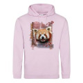 Sweatshirt à capuche enfant Panda Roux Intemporel Parc Animalier des Pyrénées Baby Pink 5/6 ans