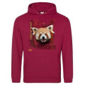 Sweatshirt &agrave; capuche enfant Panda Roux Intemporel Zoo de Jurques Red Hot Chili 5/6 ans