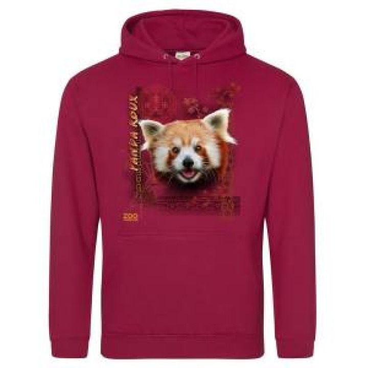 Sweatshirt à capuche enfant Panda Roux Intemporel Zoo de Jurques Red Hot Chili 78 ans