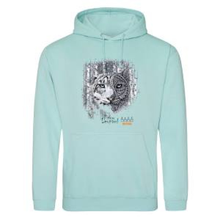 Sweatshirt à capuche enfant Panthère des Neiges Native Tribes Bioparc Peppermint 911 ans