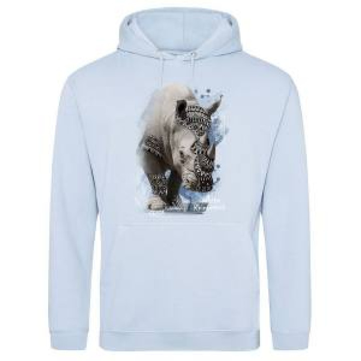 Sweatshirt à capuche enfant Rhino Natives Tribes  transfert Col Cerza Sky Blue 56 ans