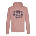 Sweatshirt &agrave; capuche enfant T&ecirc;te de Tigre Esp&egrave;ce en Danger Cerza Dusty Pink 3/4 ans