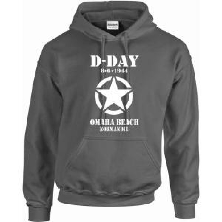 Sweatshirt à capuche Etoile DDay Omaha Beach Normandie French Marine S