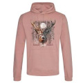 Sweatshirt à capuche femme Cerf Native Tribes Château de Cheverny Dusty Pink XS