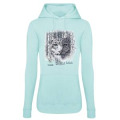Sweatshirt à capuche femme Panthère des Neiges Native Tribes Parc Animalier d’Auvergne Peppermint S
