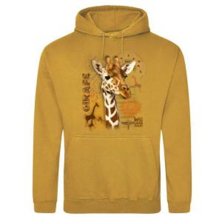 Sweatshirt à capuche Girafe Intemporel Safari de Peaugres Mustard XS