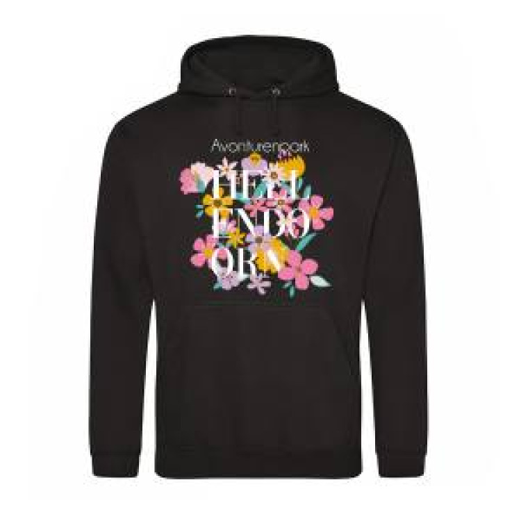 Sweatshirt à capuche Hellendoorn Fleurs Jet Black XL