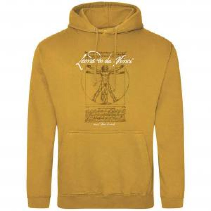 Sweatshirt à capuche Homme de Vitruve Leonardo Da Vinci Mustard S