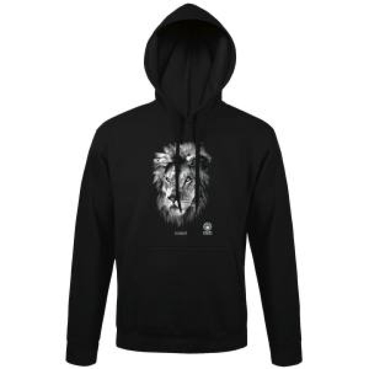 Sweatshirt à capuche Kassai Modèle Exclusif Gamme Black Zoo de Thoiry Noir XS