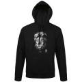 Sweatshirt &agrave; capuche Kassai (Mod&egrave;le Exclusif) Gamme Black Zoo de Thoiry Noir XS