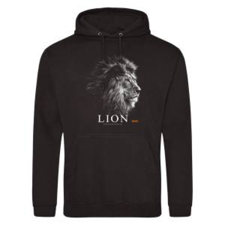 Sweatshirt à capuche Lion Gamme Black Bioparc Noir Profond L