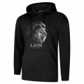 Sweatshirt &agrave; capuche Lion Gamme Black Cerza + transfert Col Cerza Noir S